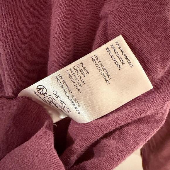 We The Free Free People Women’s Tops Bundle 5 Slub Tees M/L Distressed Boho Raw - Picture 15 of 16